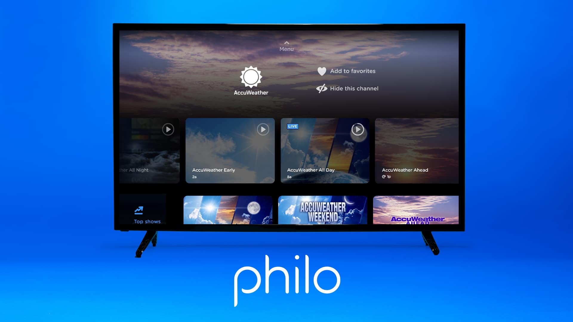 Philo Adds AccuWeather to Lineup