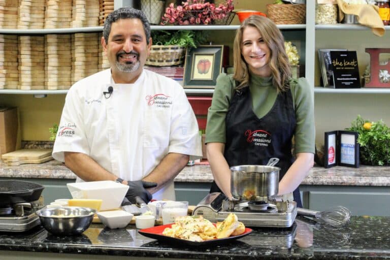 Mary Kate Whitmire and Chef Serge Krikorian