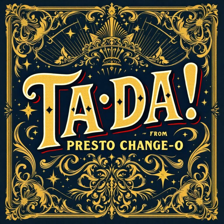 Ta-Da from Presto Change-o Sneak Peek